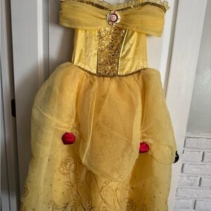Disney Golden Princess Dress with Red Accents